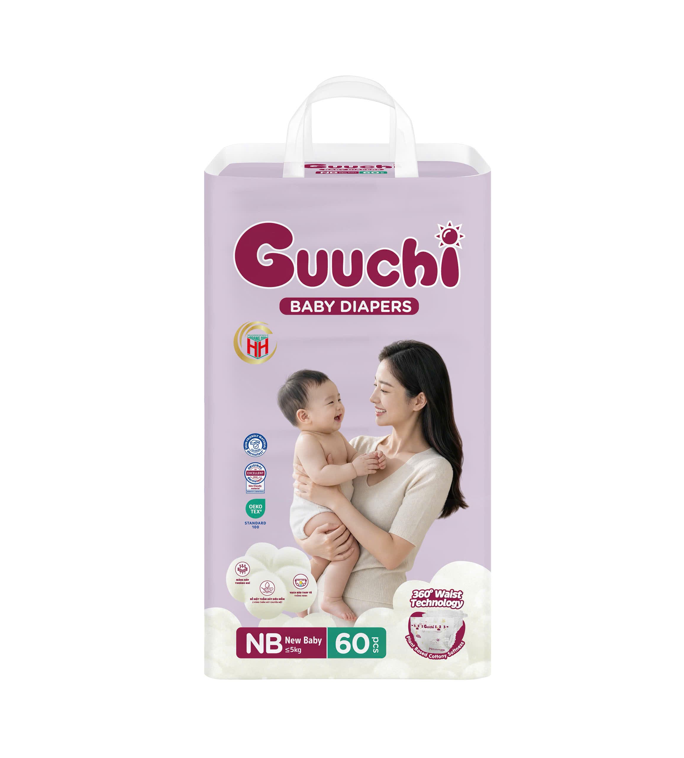 Sản phẩm tã bỉm Guuchi trong danh mục phân phối của Hoàng Hải